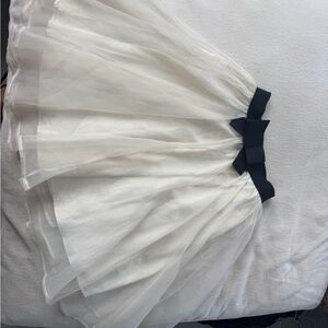 Darling Cream and Black Midi Dress